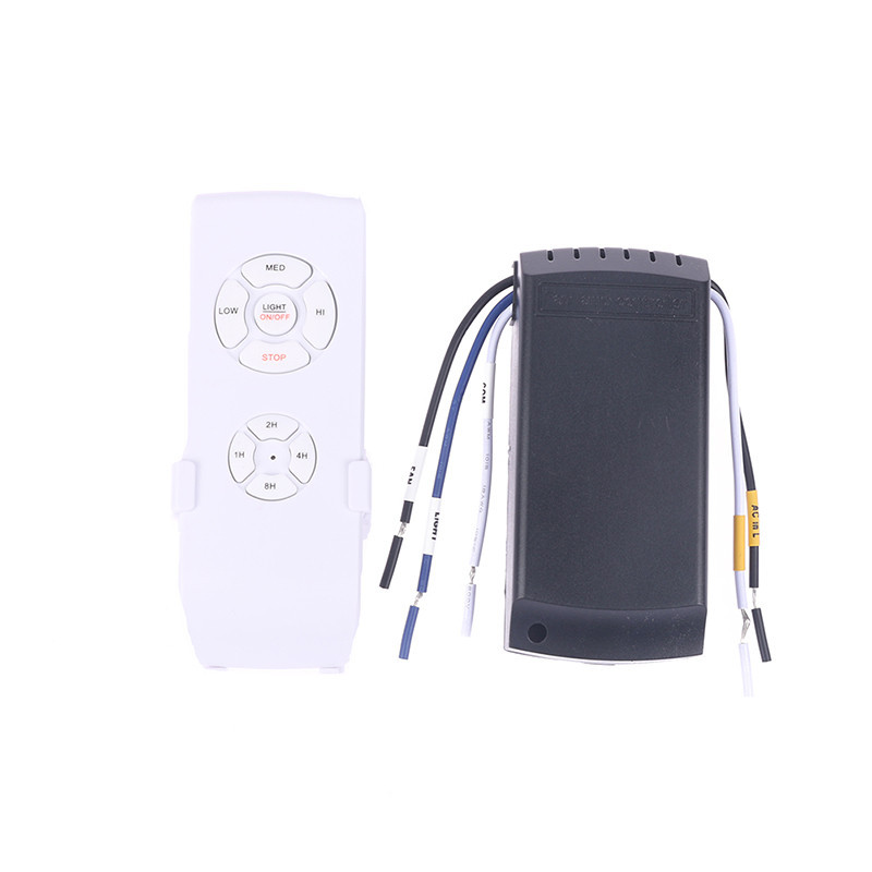1 Set 220V Ceiling Fan Lamp Remote Controller Kit Remote Switch Speed ...