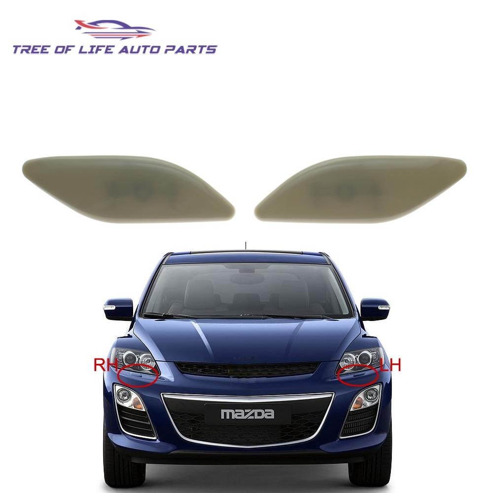 MZIAUTO Pair Rear Bumper Reflector Brake Lights For Mazda CX-7 2010-2012 – Red Lens
