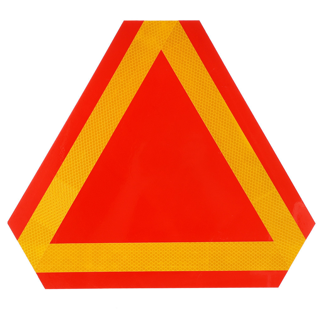 ☬1pcWarning Triangle Reflective Road Markers Slow Moving Vehicle Sign ...