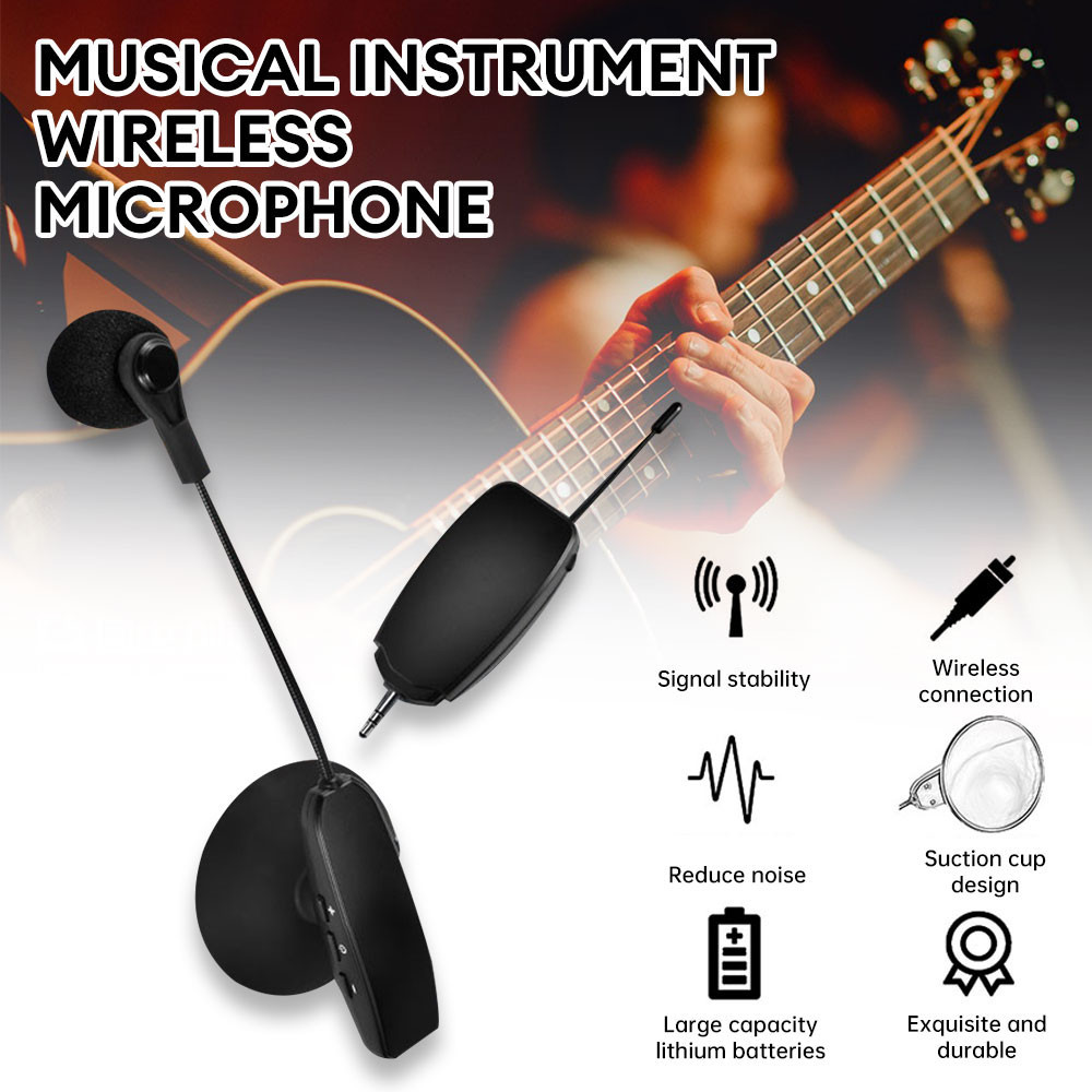 UHF Wireless Microphone Violin Professional Mic Musical Instrument ...