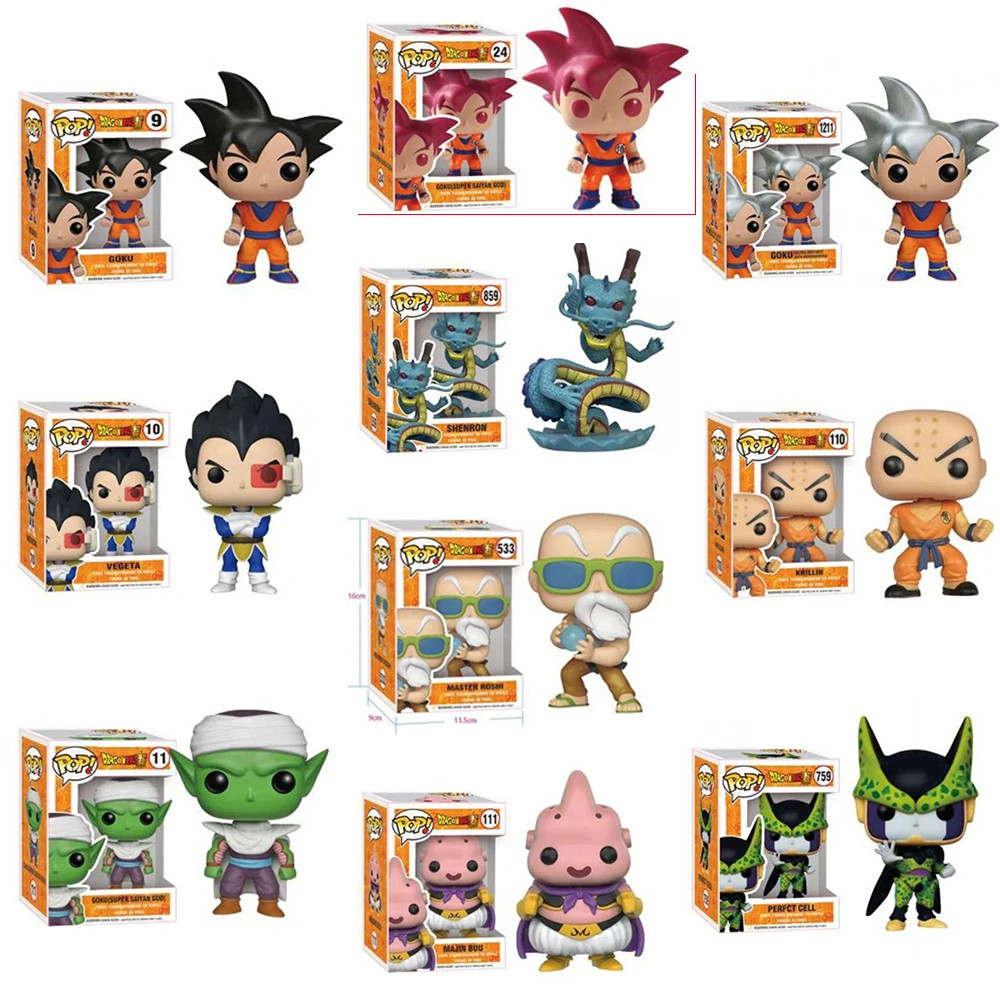 2024 POP Dragon Ball Dead Yamcha PORUNGA SUPER SAIYAN GOKU Golden FRIEZA GREAT VEGETA Vinyl