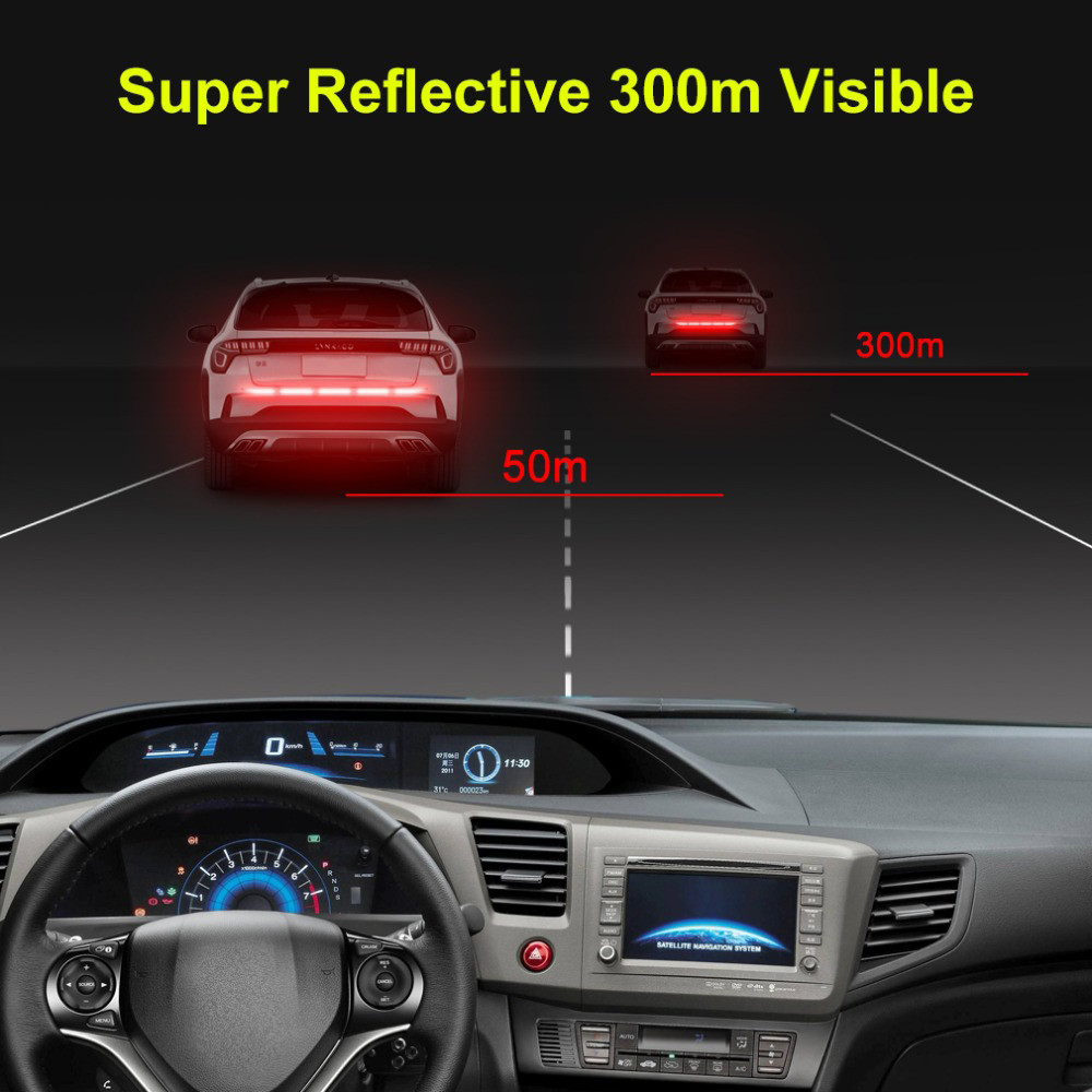 Car Reflector Sticker Adhesive Reflective Tape Reflex Exterior for ...