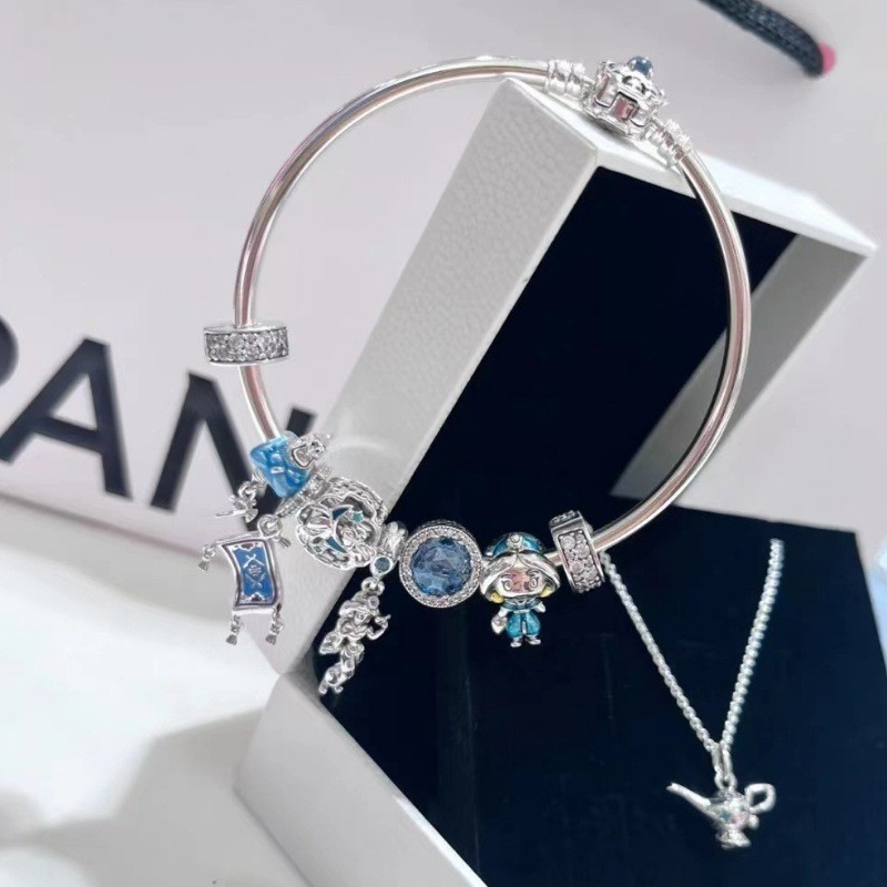 Fit Pandora Disney Aladdin and His Lamp Charms Bracelet Women Cute ...