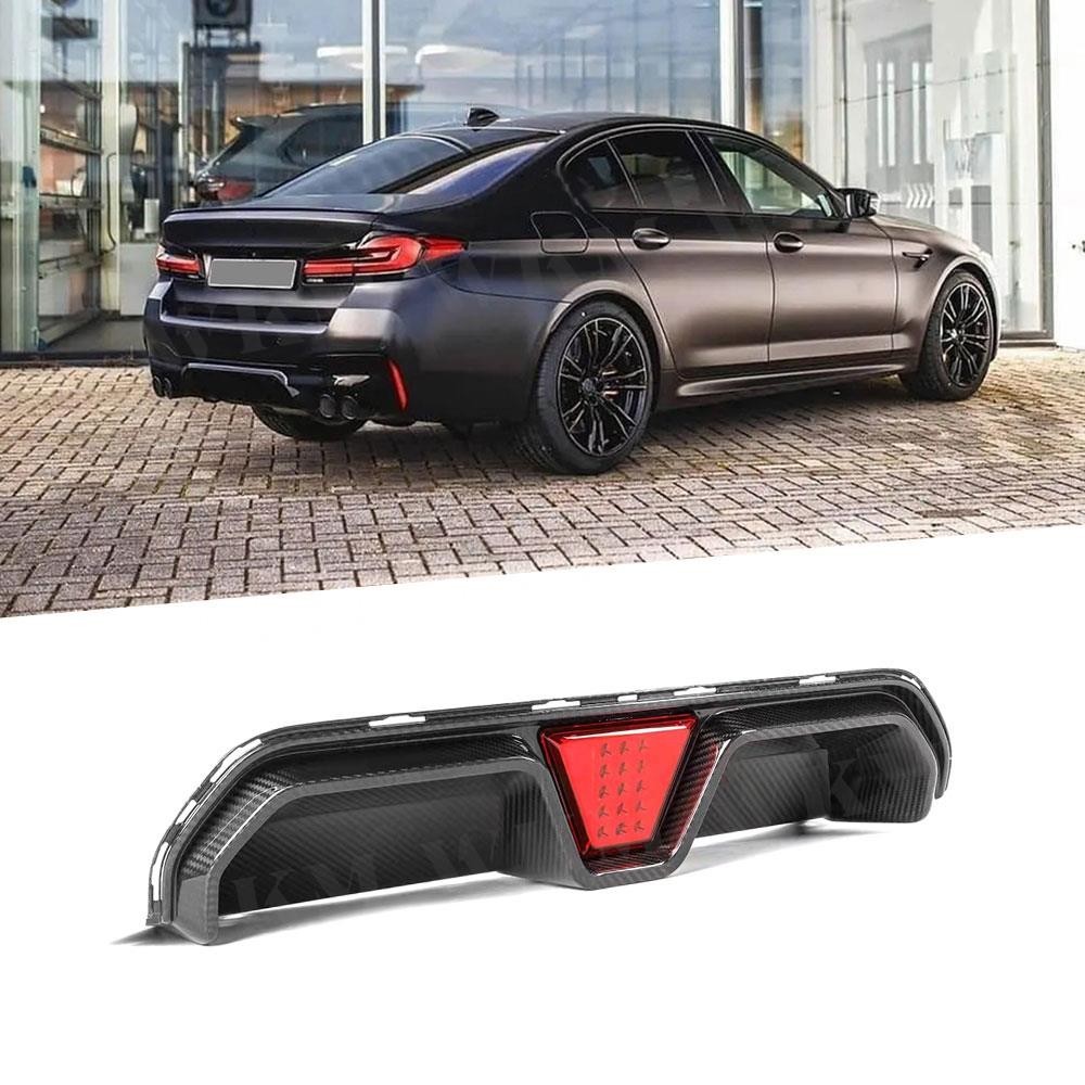 Dry Carbon Fiber Rear Bumper Lip Diffuser For BMW 5 Series F90 M5 ...
