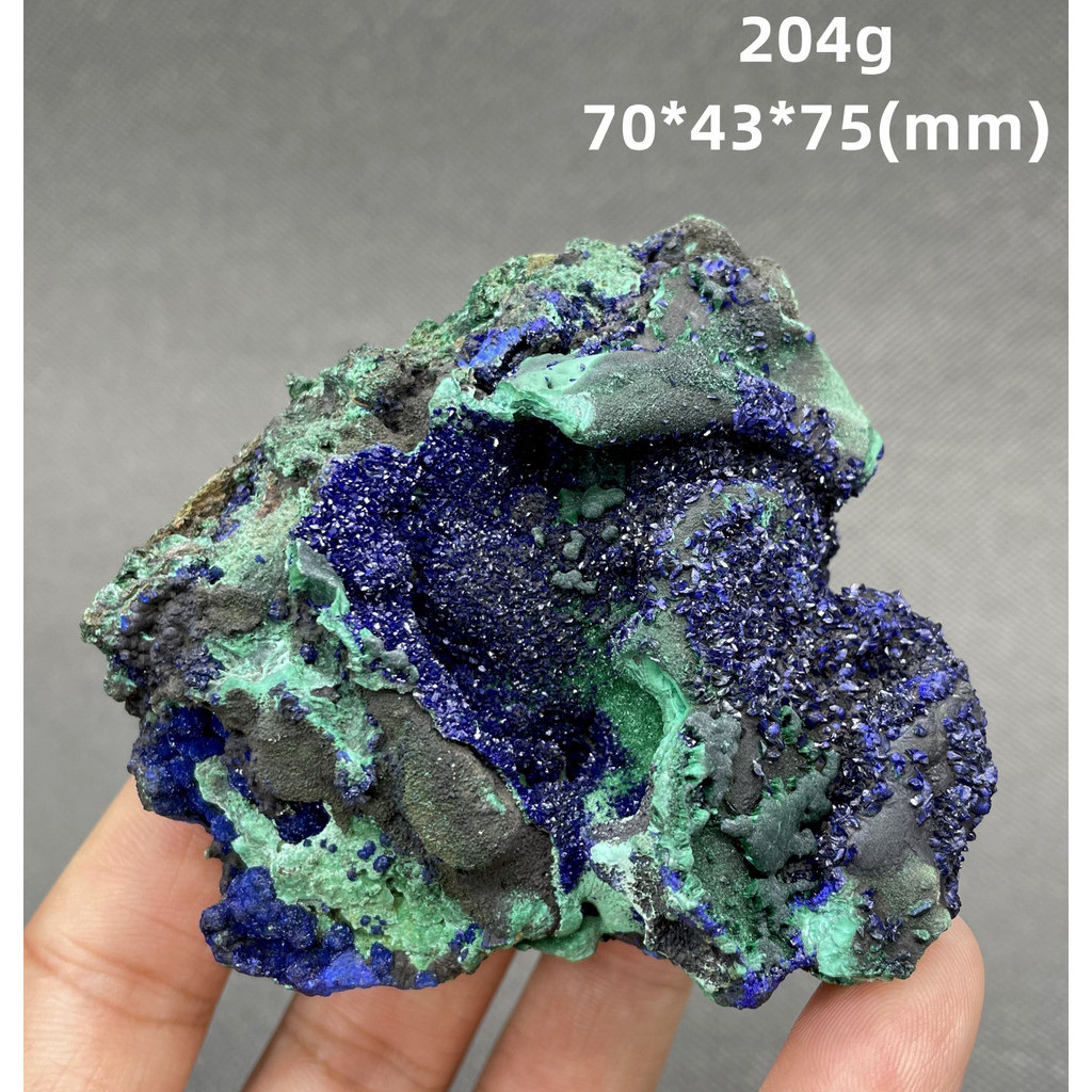 BEST! 100% Natural beautiful Azurite and Malachite symbiotic mineral ...