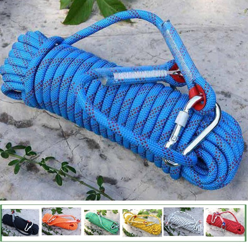 ☄10M 20M Outdoor Auxiliary Ropes Floating Climbing Rope 10mm 12mm Dia ...