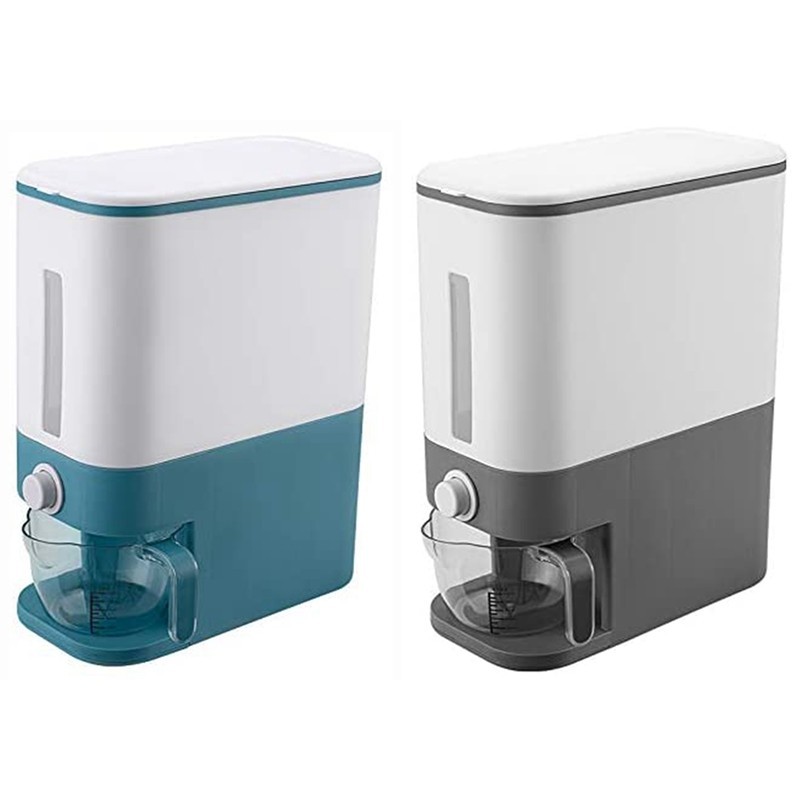 BEAU-22.5 Lbs Rice Dispenser,Rice Bucket Rice Storage Box,Large Sealed ...