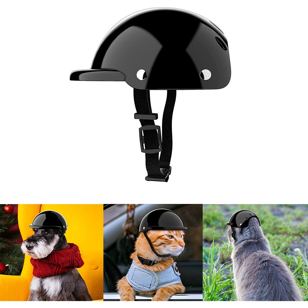 ☜ATUBAN Pet Helmet, Dog Cat Safety Ridding Cap Motorcycle Bike Hat ...