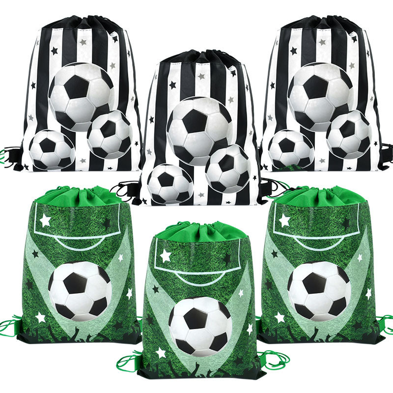 ️10pcs Soccer Ball Drawstring Bag Nonwoven Sports Football Gift Bag