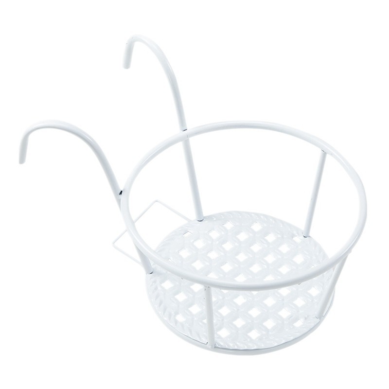 Hanging Railing Planter Flower Pot Holder Plant Holder Iron Racks Fence ...