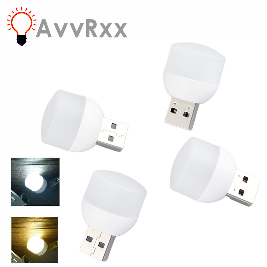 USB Plug Lamp Computer Mobile Power Charging USB Small Book Lamps LED ...