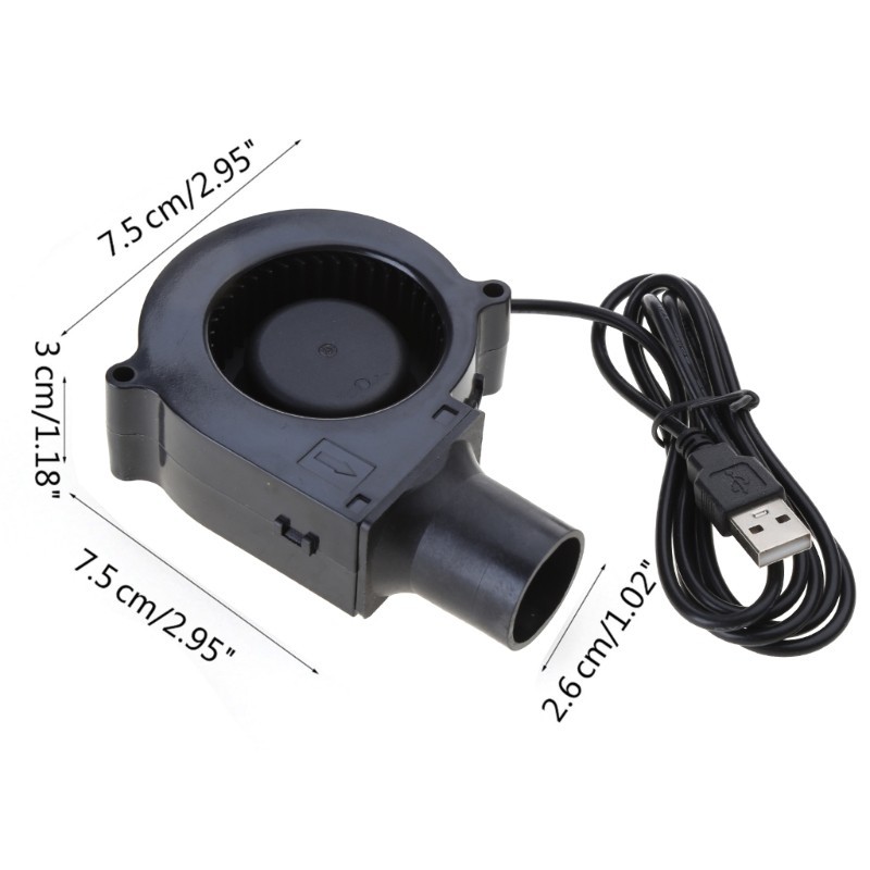 7cm 7530 5V Small Blower with One Speed Power Controller for Outdoor ...