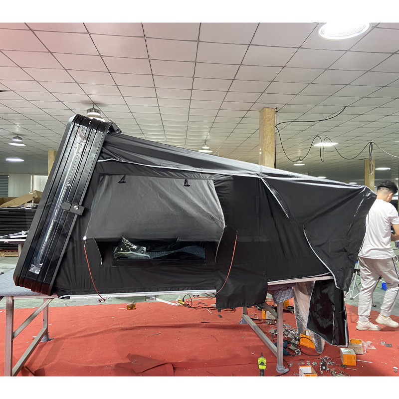 4x4 Off-road Adventure car Aluminum roof top tent hard shell 4 person ...