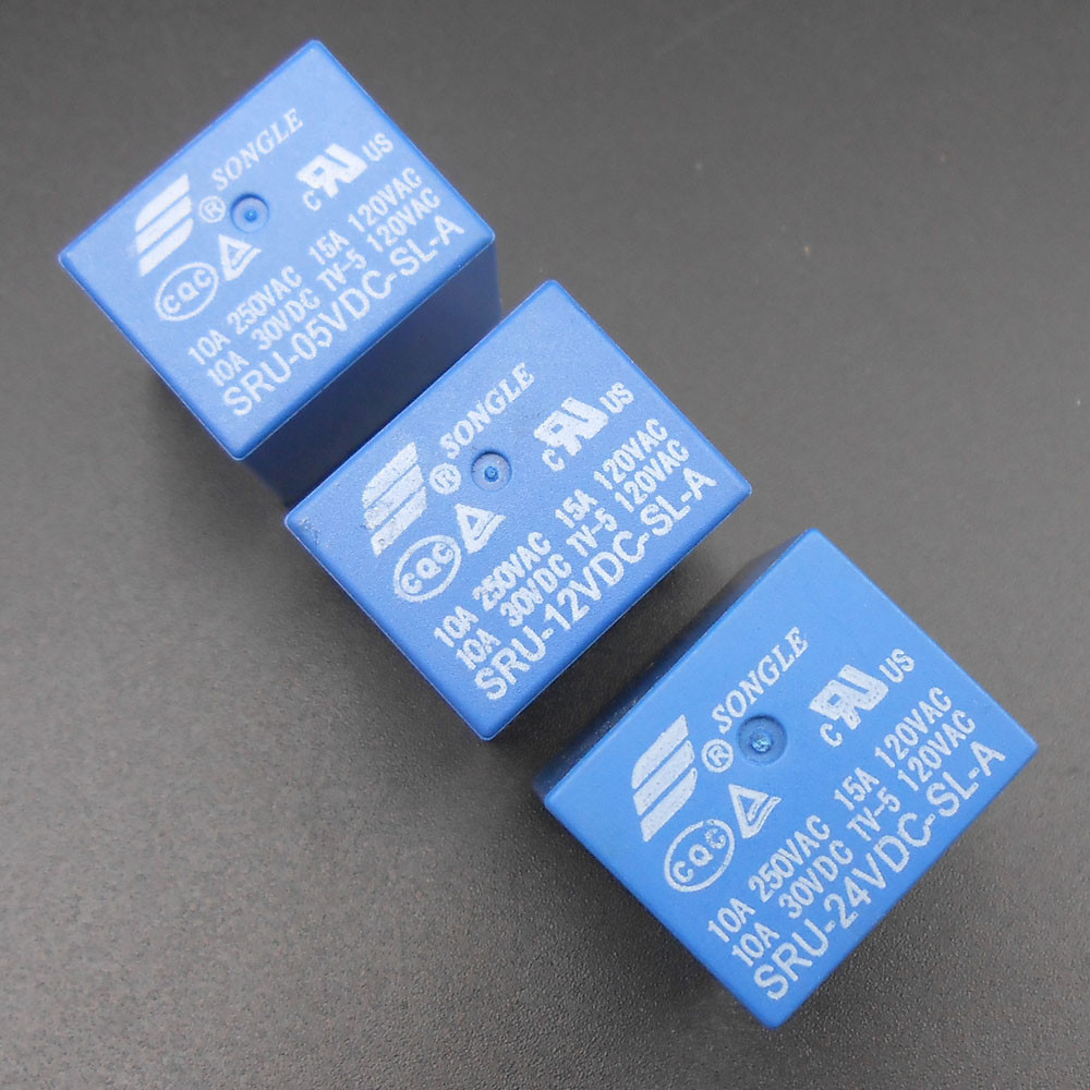 20Pcs SONGLE SRU Power Relay SRU-05VDC-SL-A SRU-12VDC-SL-A SRU-24VDC-SL ...