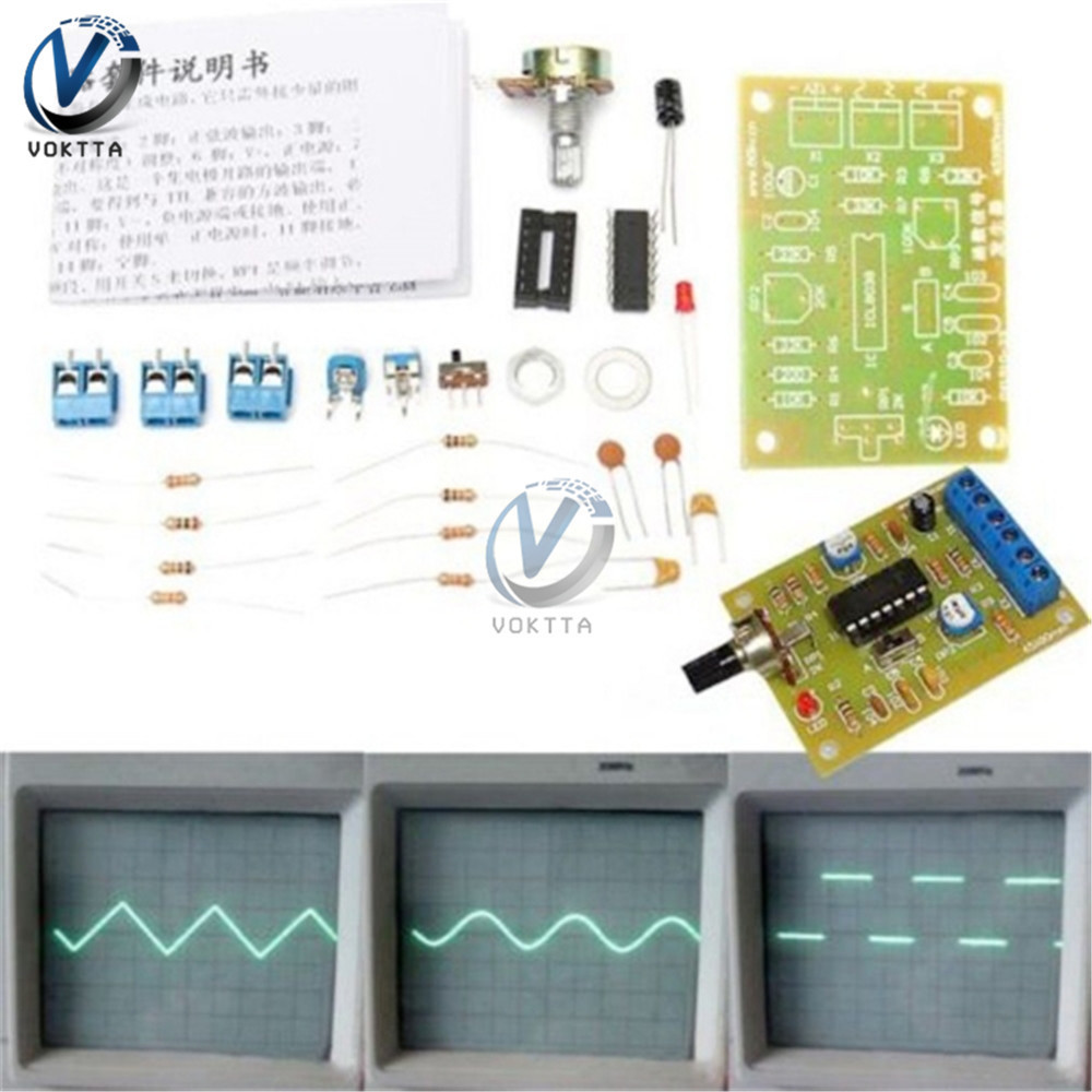 ICL8038 Function Generator Module DIY Kit Signal Generator Triangle ...