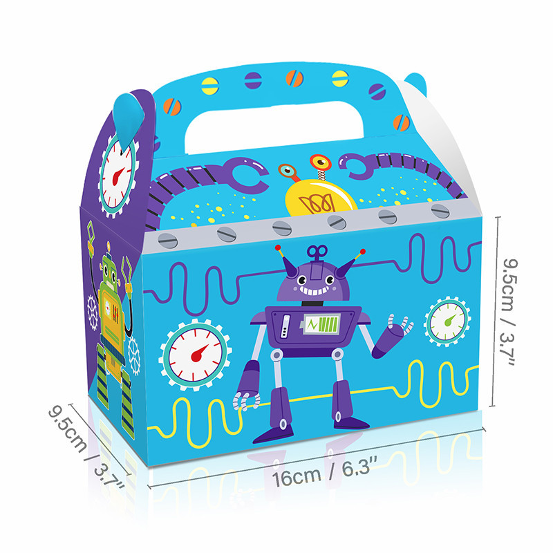 12Pc/lot Lovely robot candy box machine gift box golem Portable biscuit ...