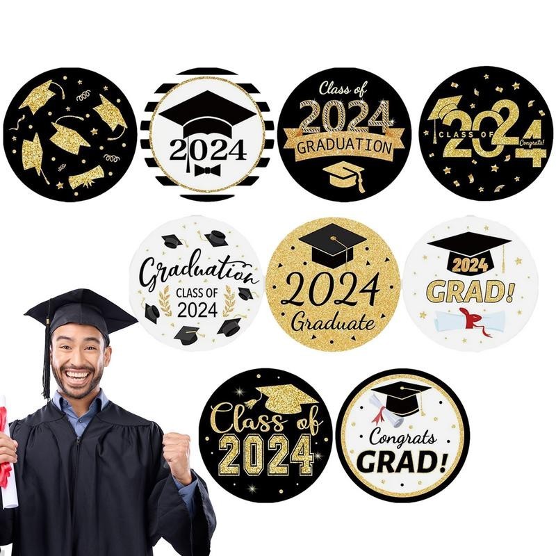 Graduation Stickers Class Of 2024 500PCS Class Of 2024 Grad Stickers ...