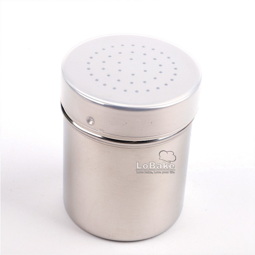 1mm dia. holes Stainless Steel Chocolate Shaker Flour Salt Sifter Sugar ...