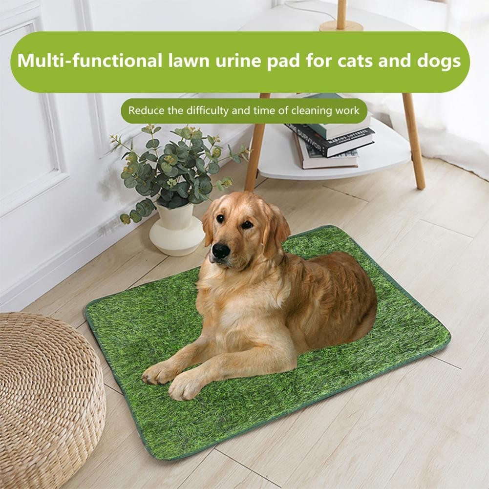 ⓛTear-resistant Dog Urination Turf Mat Odor-free Pet Pee Mat Fine ...