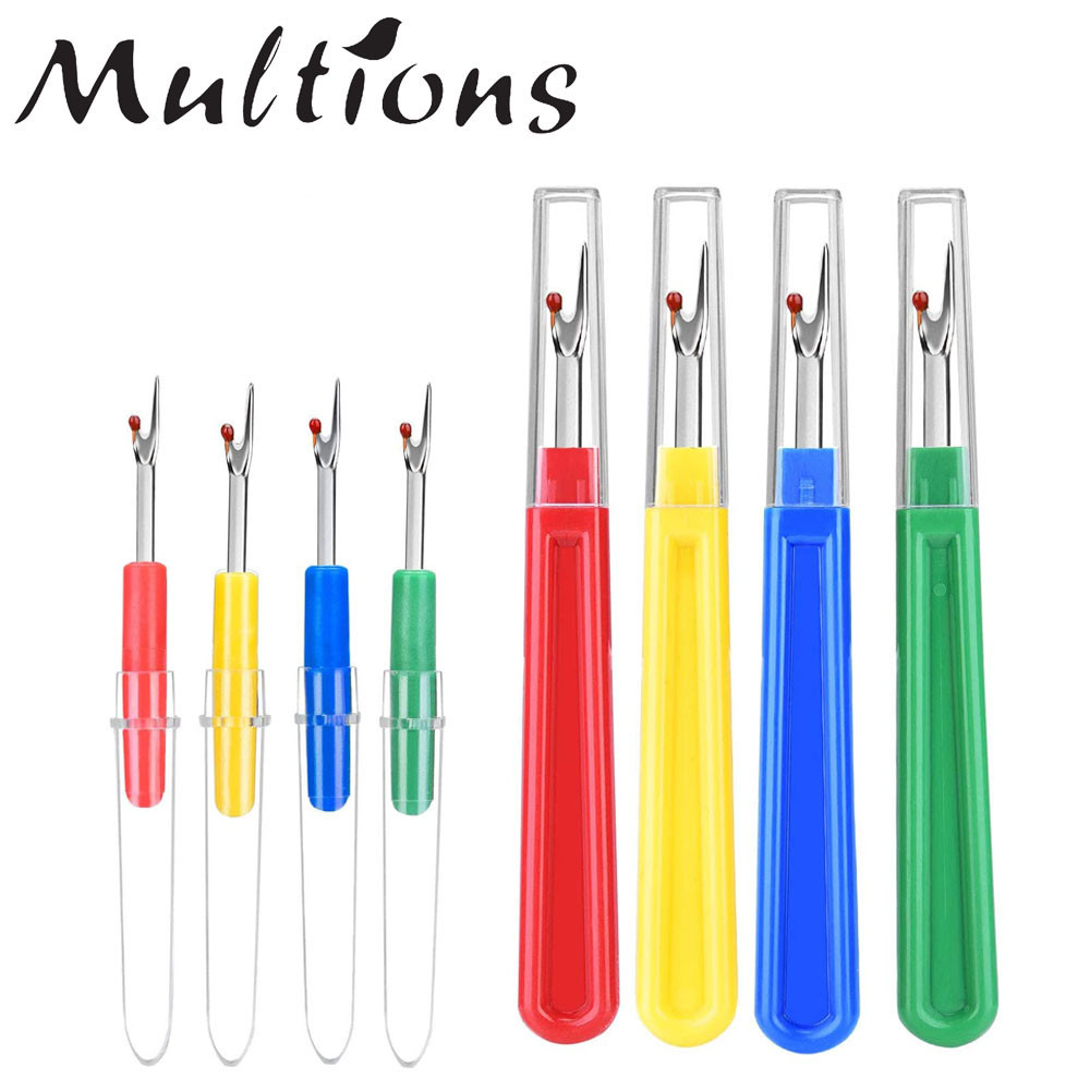 2Pcs Colorful Seam Ripper Plastic Handle Stitch Thread Unpicker Thread ...