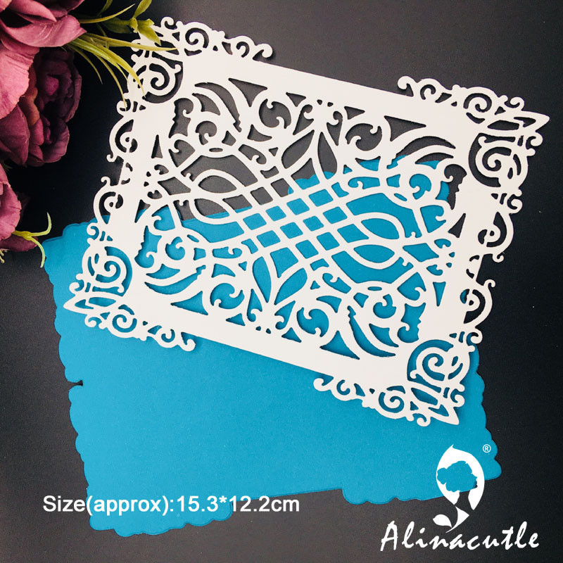 Alinacutle Metal Cutting Die Cut Layered Lace Card Frame Background ...