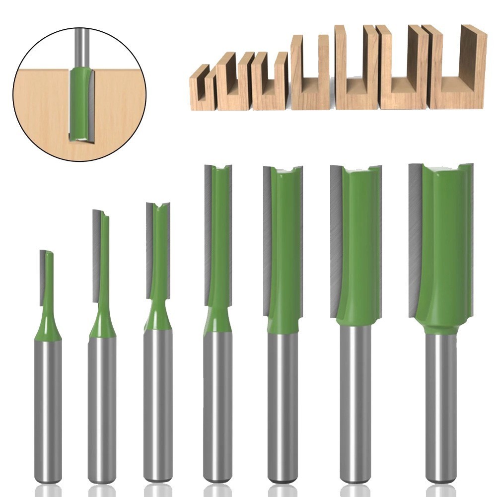 6mm Shank Router Bit Single Edge Double Edge Straight Knife Edge