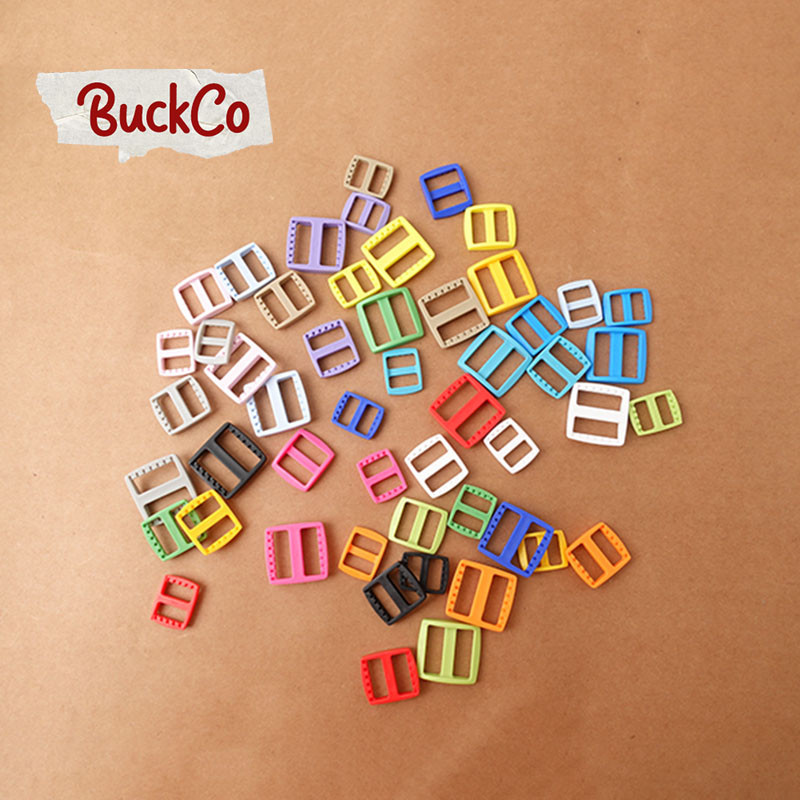 10pcs/lot 15mm20mm25mm colorful spray paint plastic buckle Tri-Gild ...