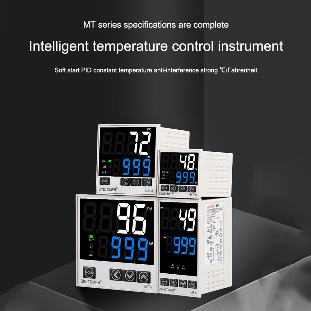 ♣100-240V AC Digital PID Temperature Controller Relay/SSR Output + K/E ...