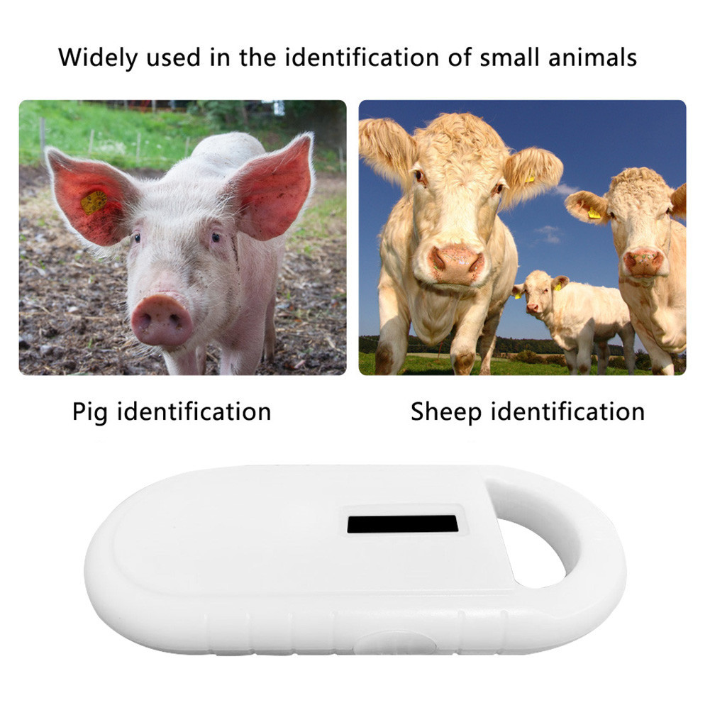 ⋌Handheld Digital Pet ID Chip Scanner Rechargeable Animal Microchip