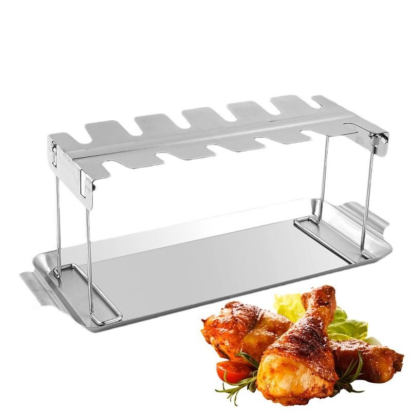 Chicken Leg Rack For Grill Folding Removable Chicken Wing Rack ...