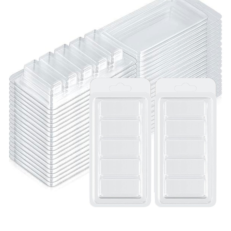 ๑100 Pcs Clamshells Container Molds Empty Wax Melt Clamshell Mould Wax ...