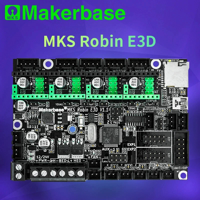 Makerbase MKS Robin E3D V1.1 Motherboard 3D Printer Parts with TMC2209 ...