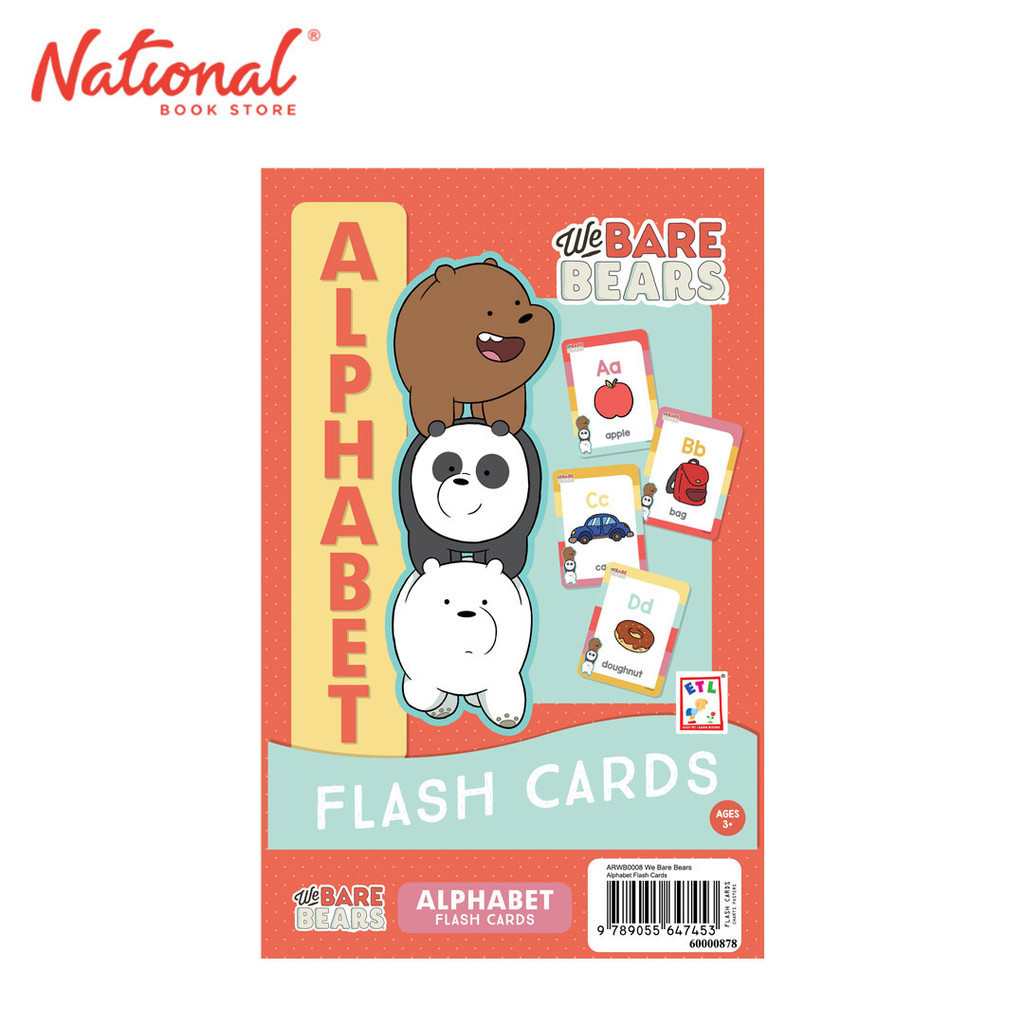 We Bare Bears Alphabet Flashcard - Elementary | Shopee Philippines