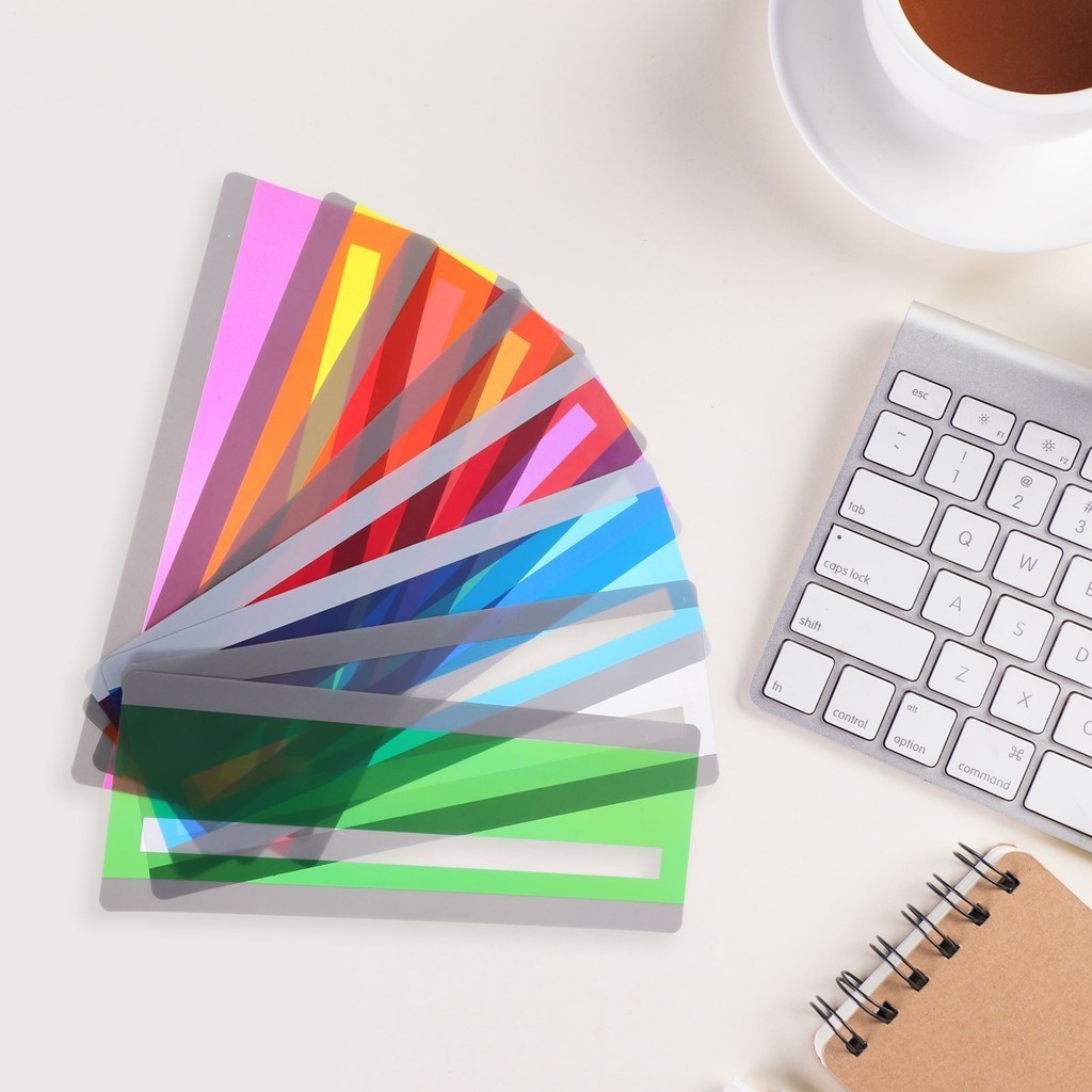 8pcs Colored Overlays Bookmark Students Highlighter Student Colorful ...
