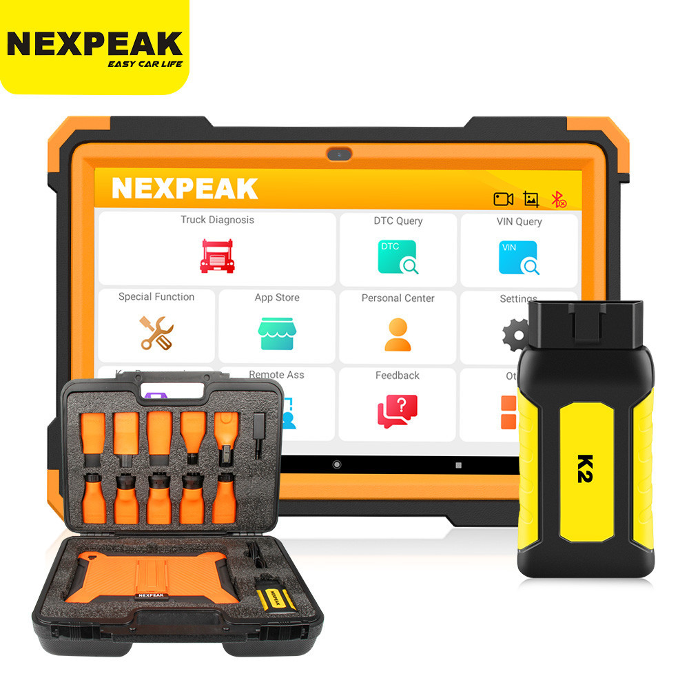 ۩NEXPEAK K2 Heavy Duty Truck Diagnostic Scanner Engine ABS Airbag DPF ...