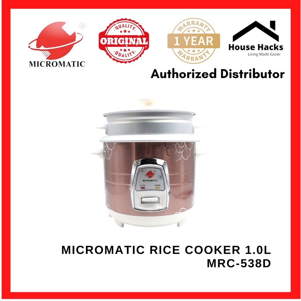 Micromatic MRC-538D Rice Cooker 1.0L (House Hacks) | Shopee Philippines