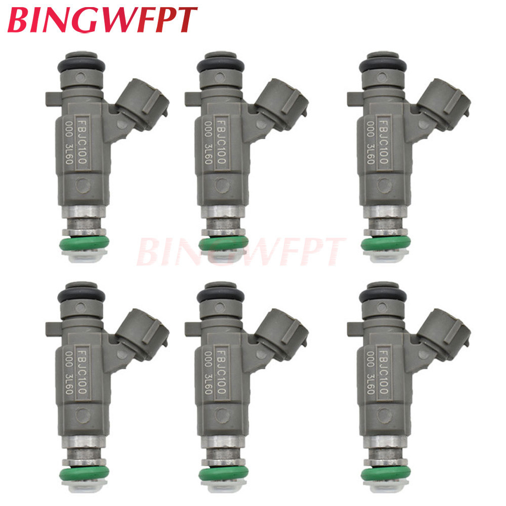 6PCLOT Fuel Injectors 16600-2Y915 166002Y915 FBJC100 For Nissan X-Trail ...