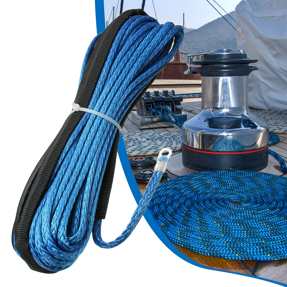 Winch Rope 7700LBs String Line Cable 15M Car Wash Maintenance String ...