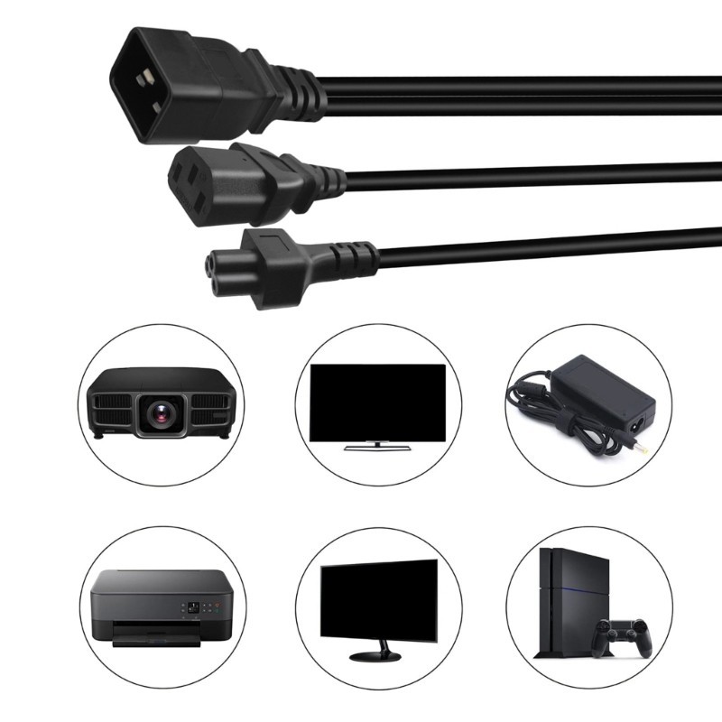 Quality PDU Interfaces Cable 0.32m, Converts C20 to C13+C5 Splitter ...