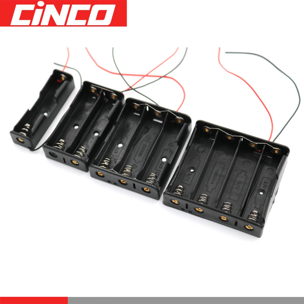 10pcs /Lot 18650 Battery Holder Connector Storage Case Box With Wire ...