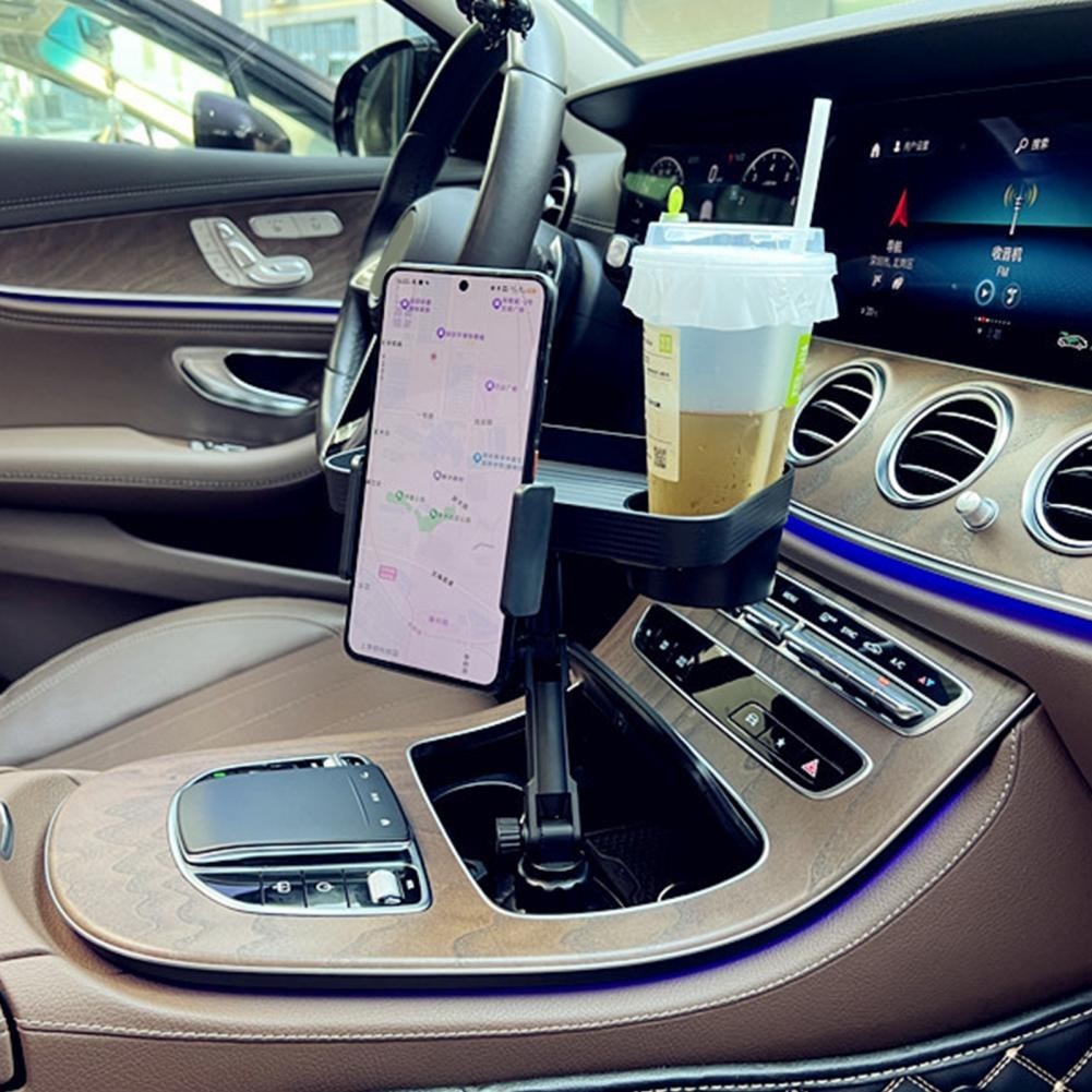 ️High Load-bearing Capacity Cup Tray Car Dining Tray with Cup Holder ...