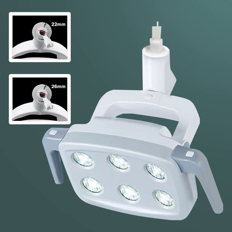 Lampe LED D'examen Dentaire - Pour Fauteuil Dentaire, 8000-30000 LUX, 5000-5500K, Neuve