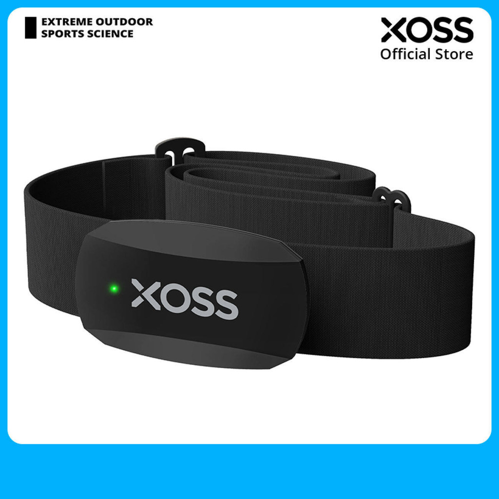 XOSS X2 Heart Rate Sensor Chest Strap ANT+ Bluetooth 4.0 Wireless IP67 ...