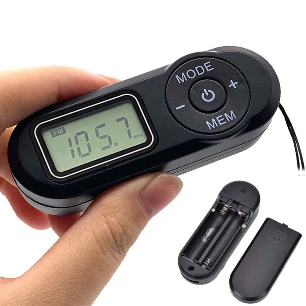 Digital Pocket FM Radio FM64108MHz Portable FM Radio Receiver With