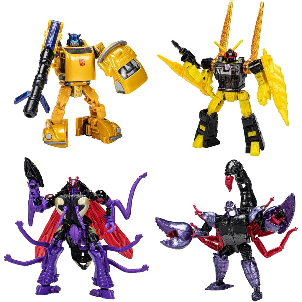 TRANSFORMERS Buzzworthy Bumblebee Creatures Collide (Autobot Goldbug ...