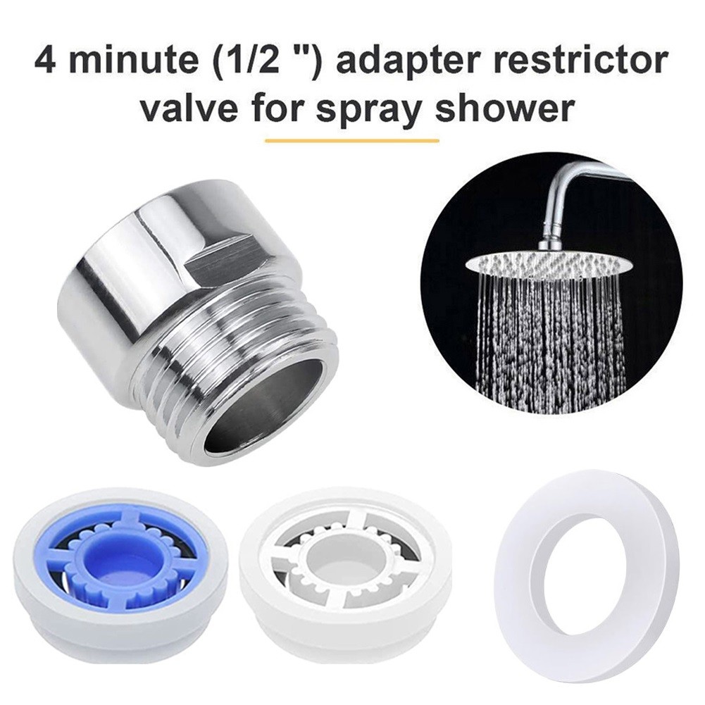 ღ1set Shower Head Flow Control Valve Water Saver Device Flow Reducer