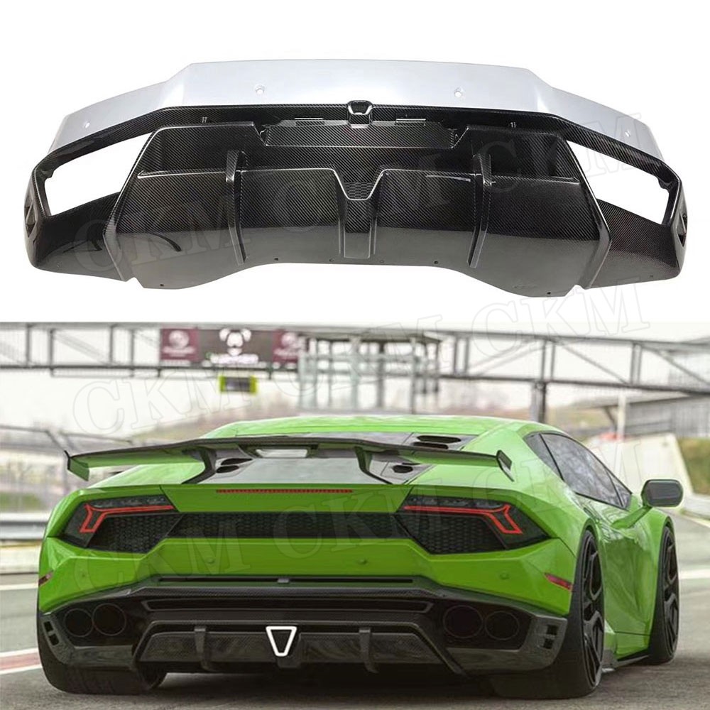Dry Carbon Fiber Rear Bumper Diffuser Body Kits Car Accessories for