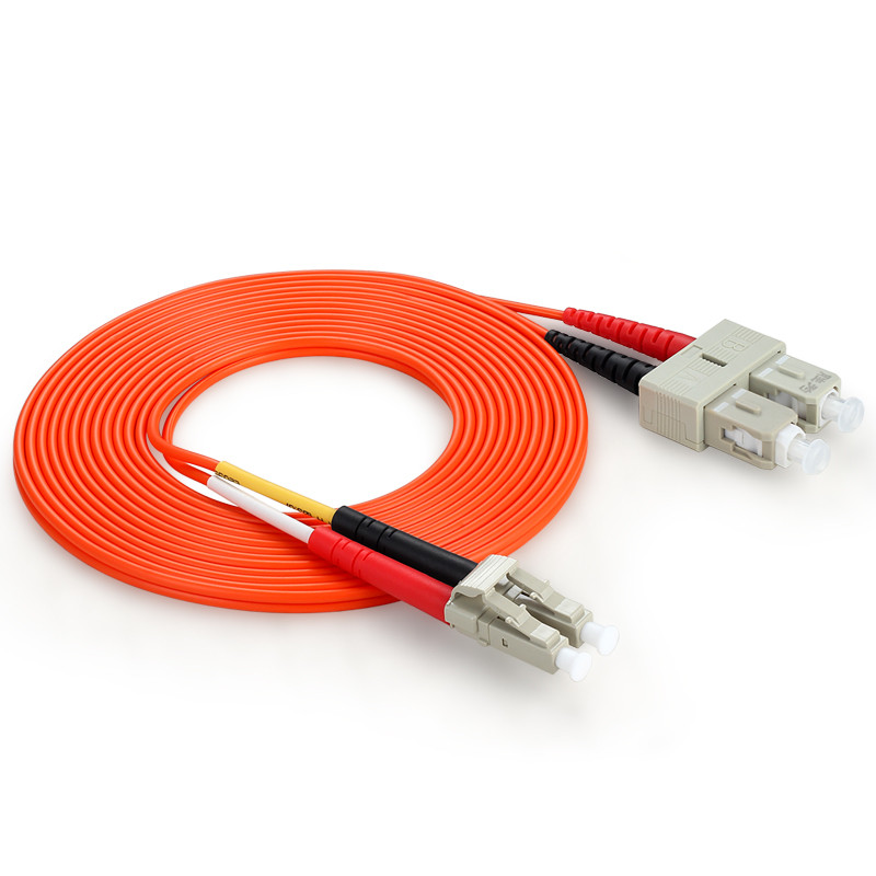 ⊰5 Meters LCSC Fiber Optic Cable MultiMode Duplex Patch Cord OM1 62.5