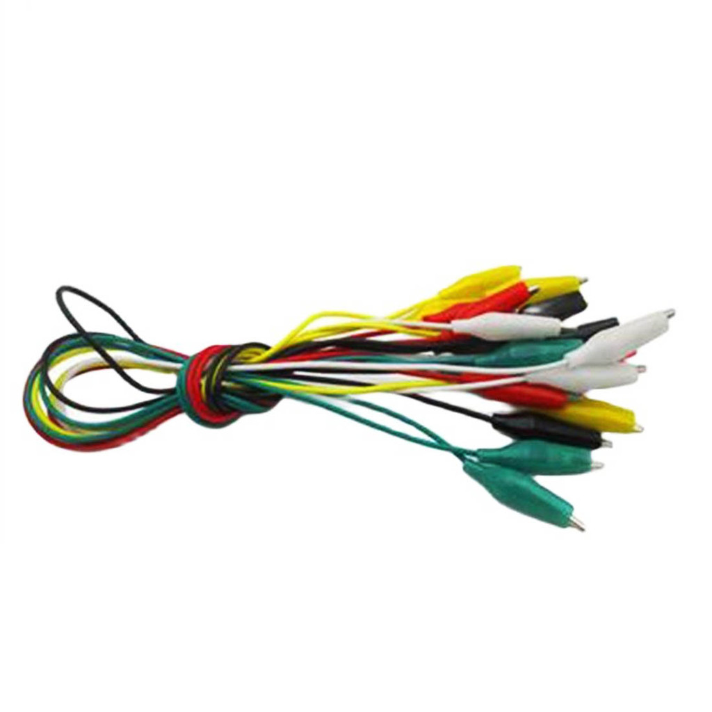 20pcs Bouble-Ended Alligator Clips Jumper Wire Mini Test Clips With ...
