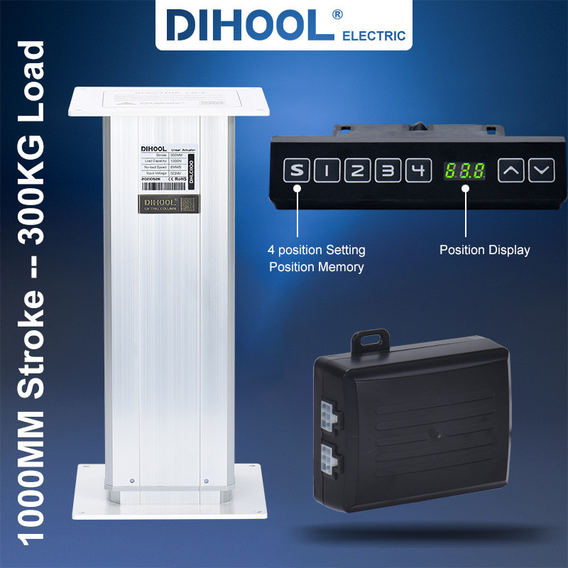 DHLA1100 A Type Electric Lifting Column 1000MM 300KG Load Equipment ...